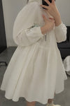 Shushutong round neck bowknot dress aw20dr05per334(PSST778)
